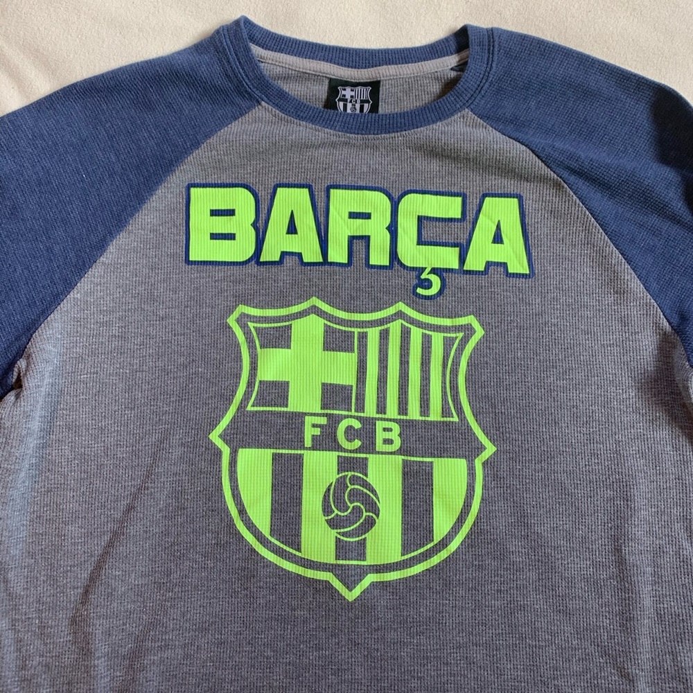 Men’s Large Barcelona Long Sleeve Waffle Tee